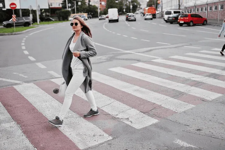 pedestrian in the city