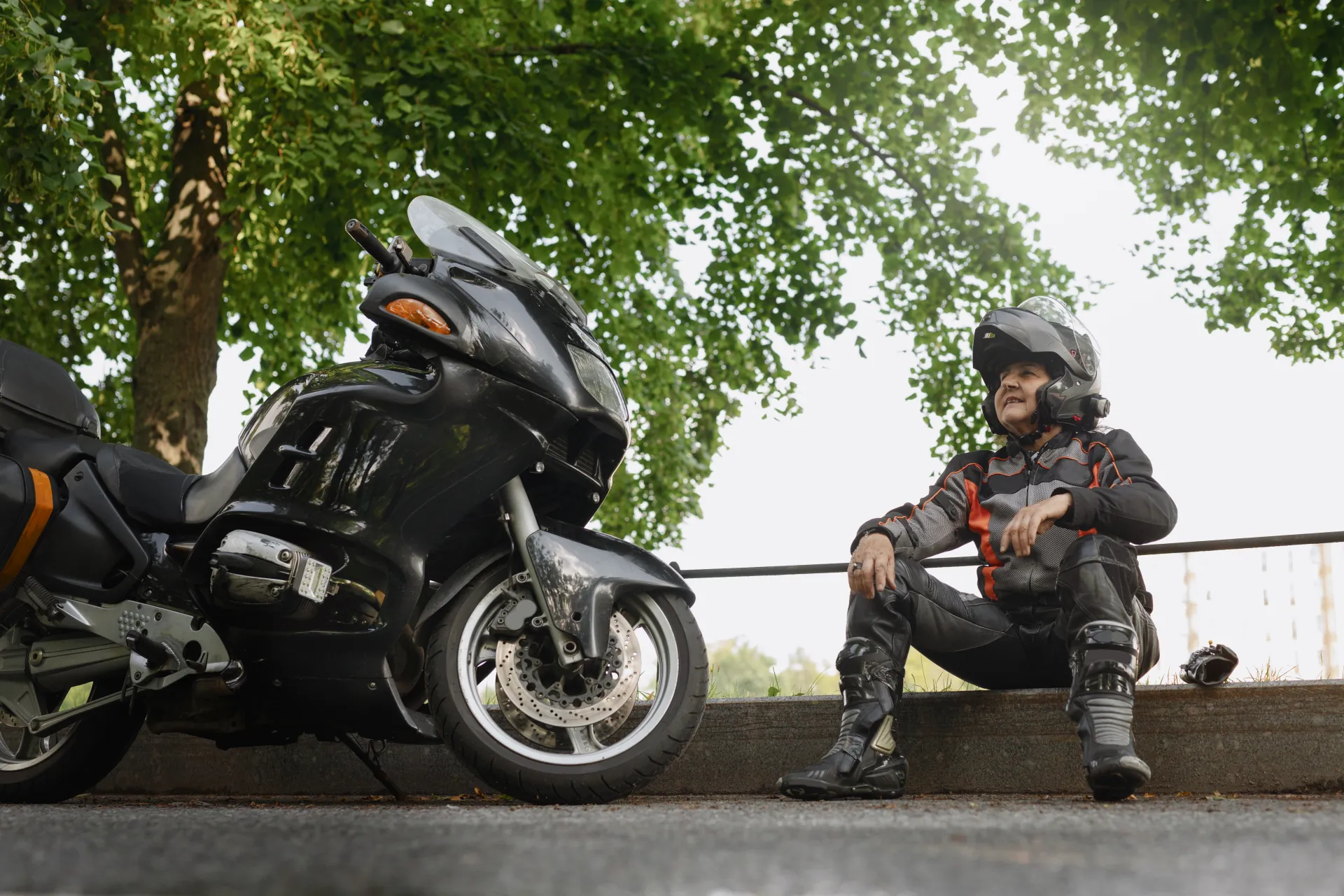 Actions in the event of a motorcycle accident