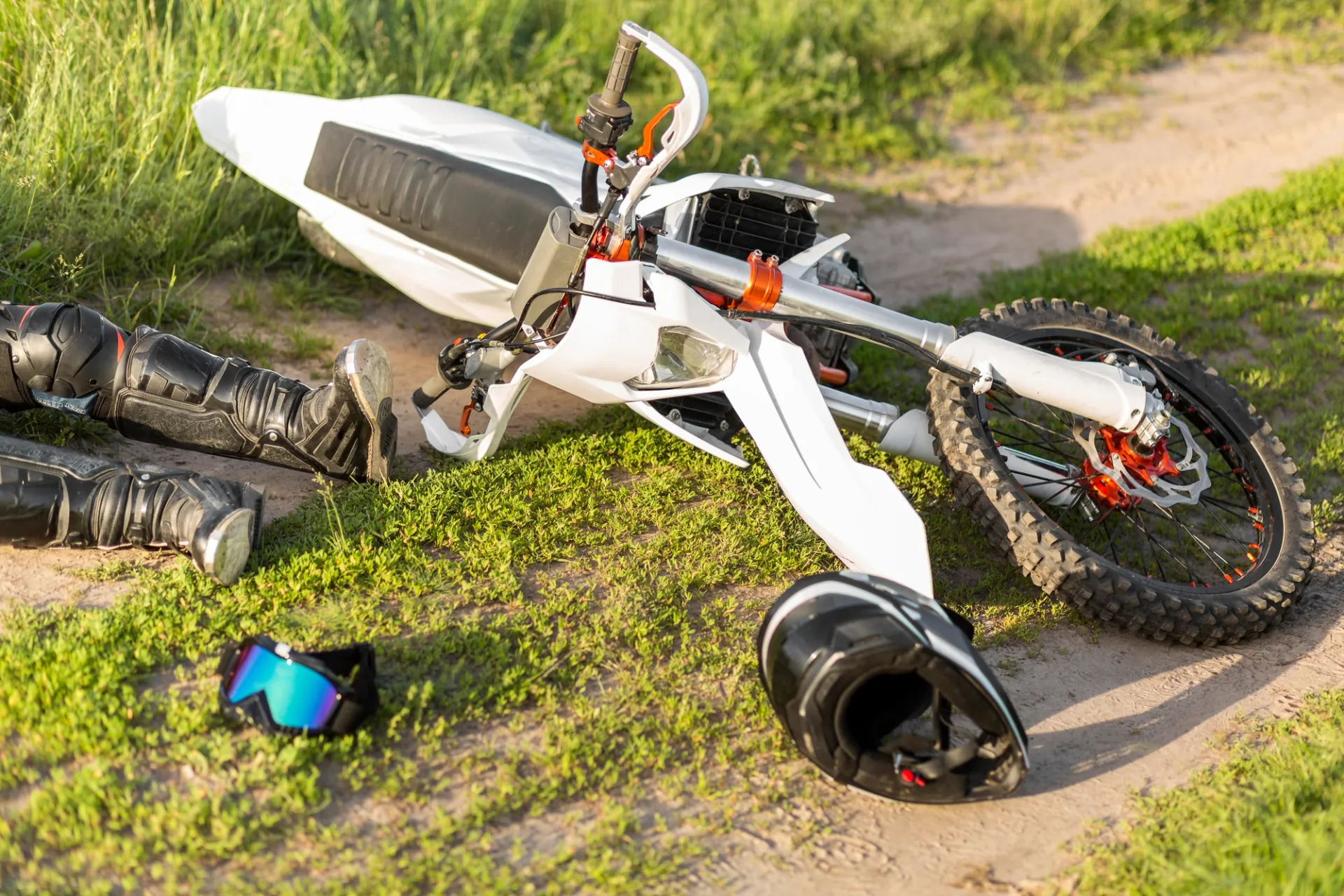 Accident involving a motorcyclist